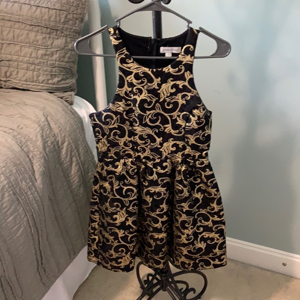 Black and Gold Dress